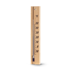 Thermomètre d'intérieur Hama - Analogique - Précision 1 °C - 3,5 x 0,8 x 20 cm - Bois clair