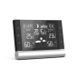 Station météo Hama Black Line Plus - Horloge - Prévisions météo - Capteur extérieur - Radiofréquence - Thermomètre - Hygromètre