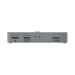 Commutateur KVM Hama Connect2Switch - Vitesse jusqu'à 480 Mbit/s - HDMI 4K - 3 ports USB-A - Gris