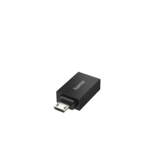 Adaptateur USB Hama Essential - Micro USB mâle vers USB femelle - 480 Mb/s - Fonction OTG - Noir