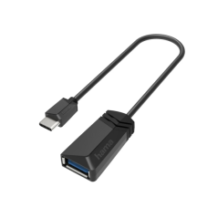 Adaptateur USB Hama Essential - USB-C mâle - USB-A mâle - 5 Gbit/s - Noir