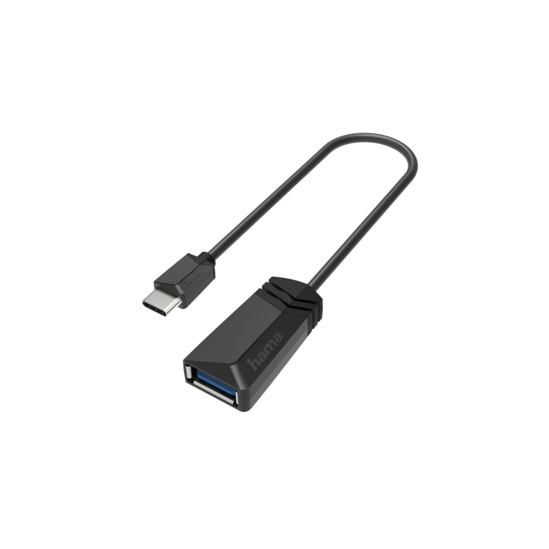 Adaptateur USB Hama Essential - USB-C mâle - USB-A mâle - 5 Gbit/s - Noir