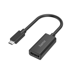 Adaptateur vidéo Hama Essential - 4K - USB-C mâle vers DisplayPort femelle - Noir