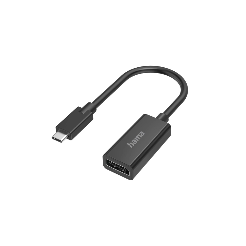 Adaptateur vidéo Hama Essential - 4K - USB-C mâle vers DisplayPort femelle - Noir