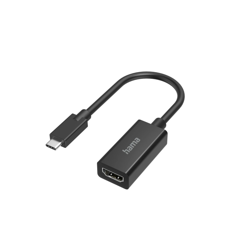 Adaptateur vidéo Hama Essential - 4K - USB-C mâle vers HDMI femelle - Noir