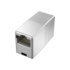 Adaptateur de connecteur RJ45 Hama Essential - Double femelle - Cat.5e - 1 Gbit/s - Argent