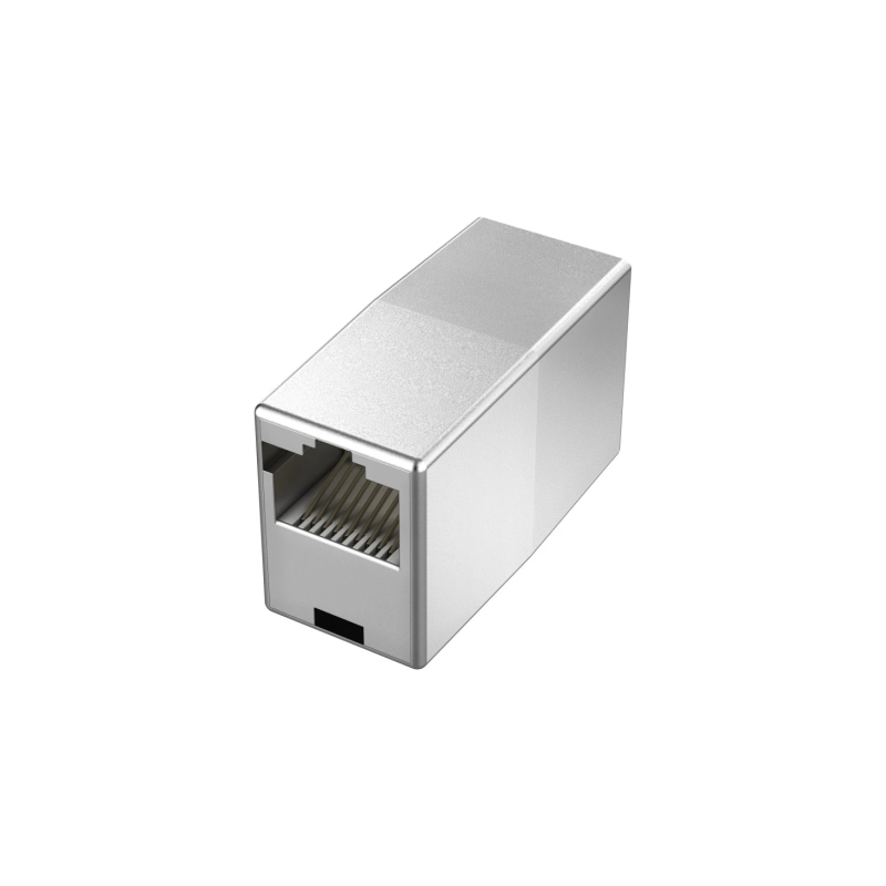 Adaptateur de connecteur RJ45 Hama Essential - Double femelle - Cat.5e - 1 Gbit/s - Argent