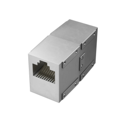 Raccord RJ45 Hama Essential - Cat-6 - Vitesse jusqu'à 1 Gbit/s - Couleur argent