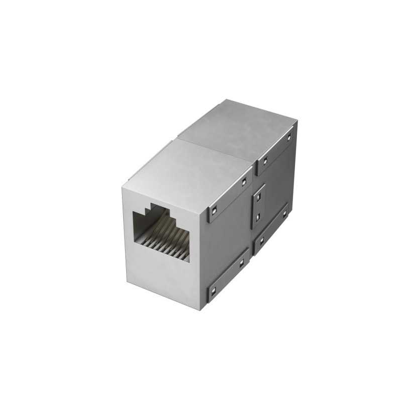 Raccord RJ45 Hama Essential - Cat-6 - Vitesse jusqu'à 1 Gbit/s - Couleur argent
