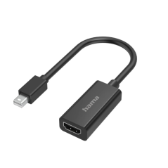 Adaptateur vidéo Hama Essential - 4K - Mini DisplayPort mâle - HDMI femelle - Noir