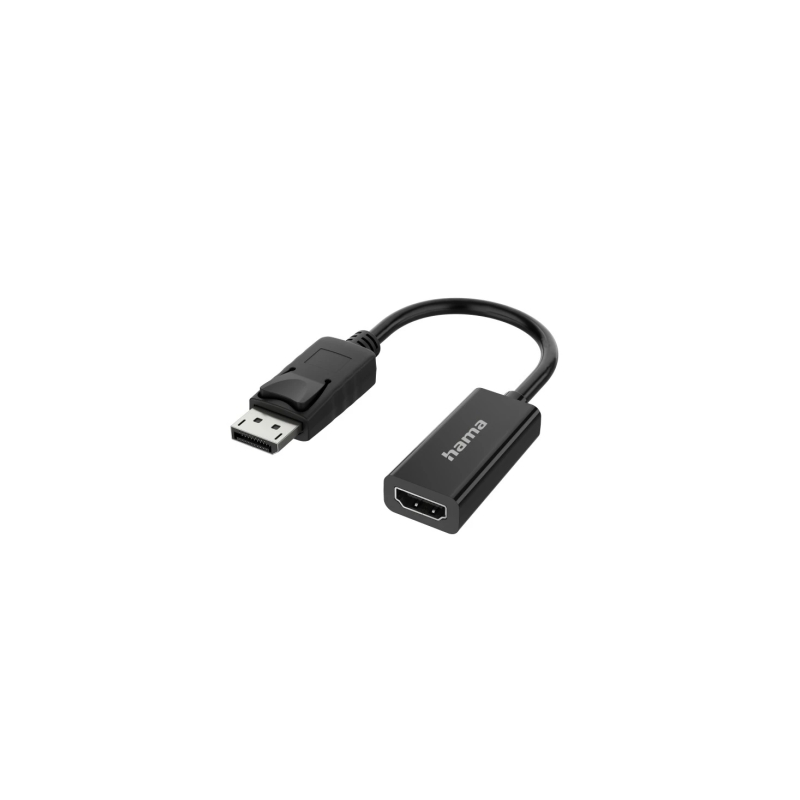 Adaptateur vidéo Hama Essential - 4K - DisplayPort mâle - HDMI femelle - Noir