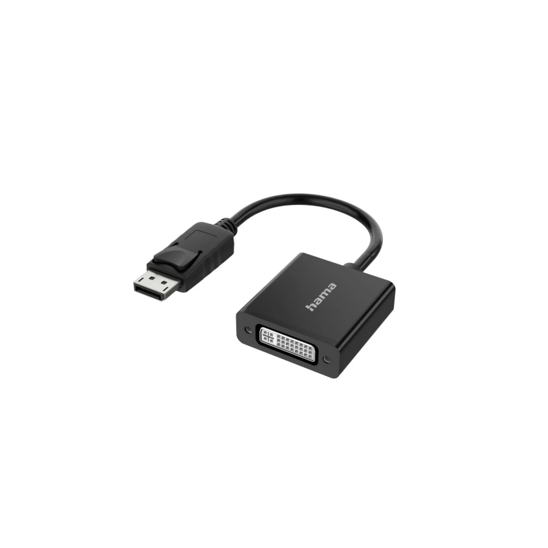 Adaptateur vidéo Hama Essential - 4K - DisplayPort mâle - DVI femelle - Noir