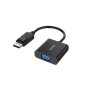 Adaptateur vidéo Hama Essential - Full HD - Câble de 0,15 m - DisplayPort mâle - VGA femelle - Noir
