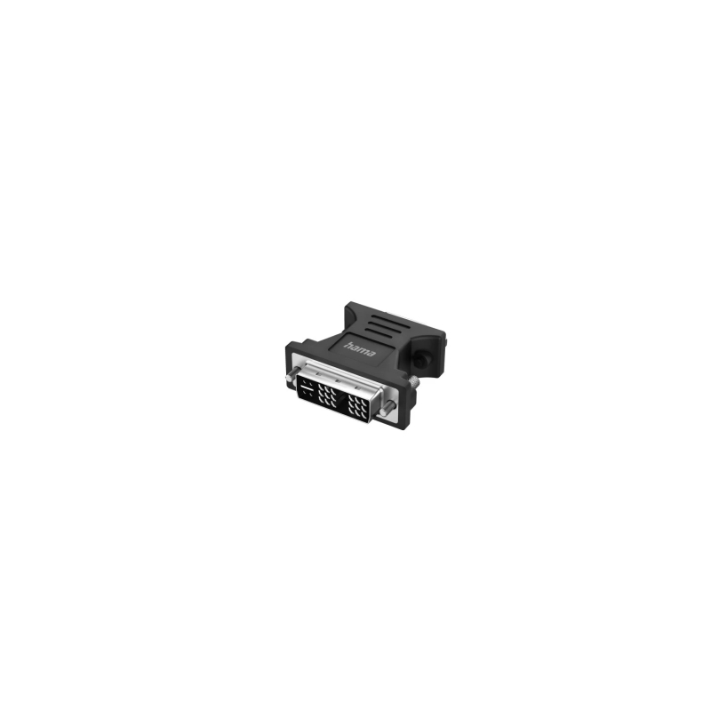 Adaptateur vidéo Hama Essential - Full HD - DVI mâle vers VGA femelle - Noir