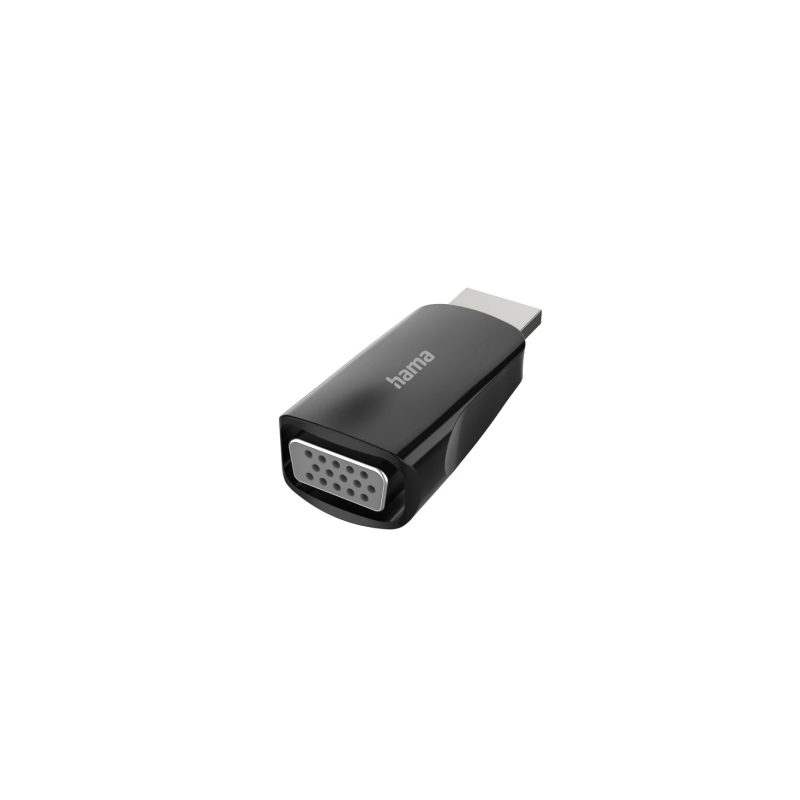 Adaptateur vidéo Hama Essential - Full HD - HDMI mâle vers VGA femelle - Noir