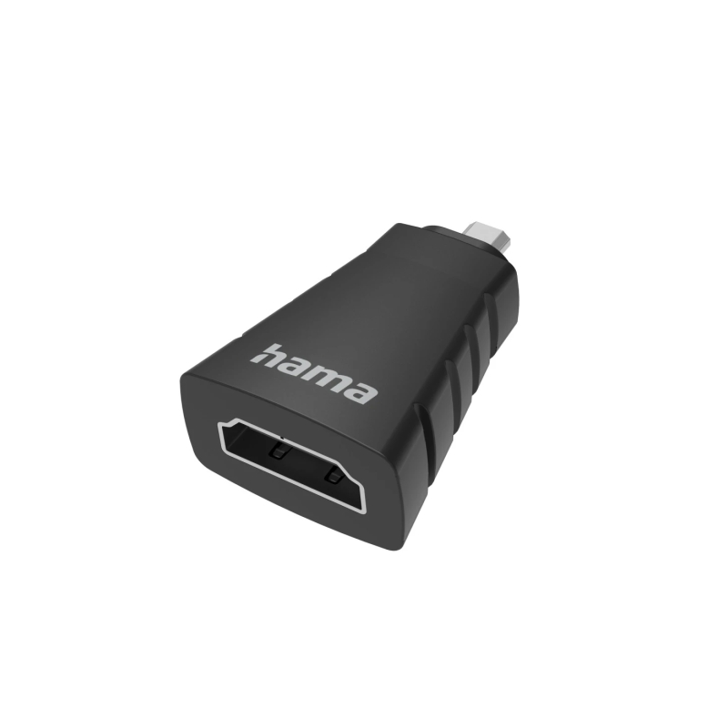 Adaptateur vidéo Hama Essential - 4K - HDMI femelle vers micro HDMI mâle - Noir