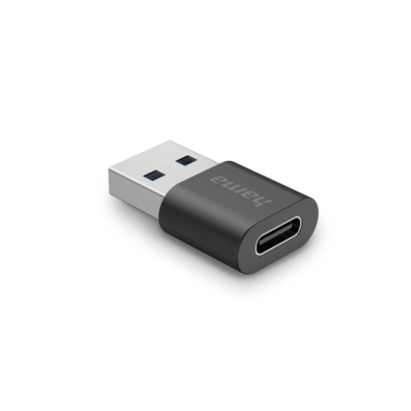 Adaptateur USB Hama Essential - USB-C femelle - USB-A mâle - 10 Gbit/s - Noir
