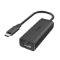 Adaptateur réseau Hama Essential - USB-C mâle vers Ethernet RJ45 femelle - Vitesse jusqu'à 2,5 Gbit/s - Noir