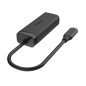 Adaptateur réseau Hama Essential - USB-C mâle vers Ethernet RJ45 femelle - Vitesse jusqu'à 2,5 Gbit/s - Noir