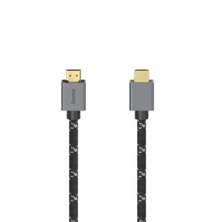 Câble HDMI 8K mâle Hama Prime - Certifié - Longueur : 2 m - Compatible eARC - Connecteurs plaqués or - Ethernet - Vitesse jusqu'