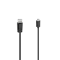 Câble USB Hama Essential - USB-A mâle vers USB-C mâle - Longueur 3 m - Vitesse jusqu'à 480 Mbps - Double blindage - Noir