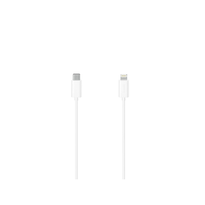 Câble de charge Hama Essential - USB-C mâle vers Lightning - Longueur 1,5 m - Vitesse jusqu'à 480 Mbit/s - Double blindage - Bla