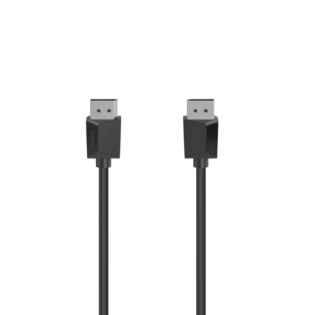 Câble Hama Essential DisplayPort 1.2 4K - Longueur : 3 m - Double blindage - Vitesse jusqu'à 21,6 Gbit/s - Noir