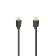 Câble HDMI mâle Hama Essential 4K - Longueur : 5 m - Compatible ARC - Ethernet - Vitesse jusqu'à 18 Gbit/s - Double blindage - N