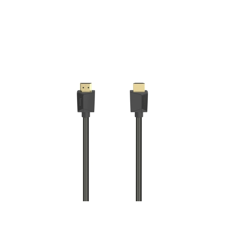Câble HDMI mâle Hama Essential 4K - Longueur : 5 m - Compatible ARC - Ethernet - Vitesse jusqu'à 18 Gbit/s - Double blindage - N