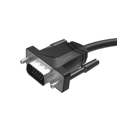 Câble VGA Hama Essential - Full HD - Câble de 3 m - Double blindage - 75 ohms - Noir