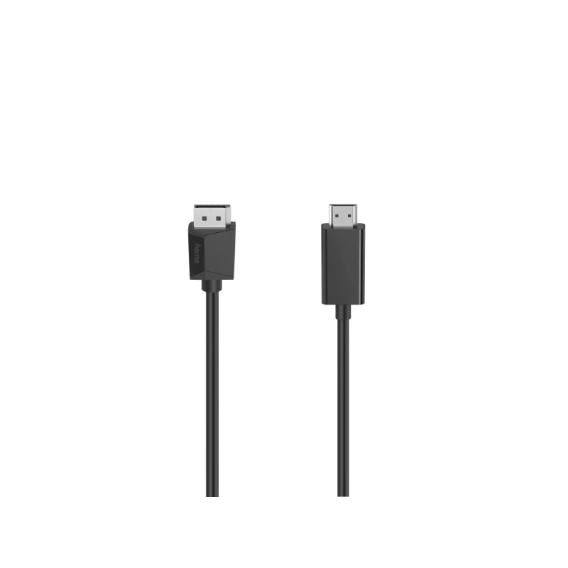 Câble adaptateur Hama Essential DisplayPort vers HDMI - Câble de 1,5 m - 4K - Noir
