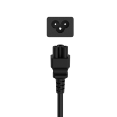 Câble d'alimentation Hama Essential - Connecteur Schuko mâle - Connecteur trèfle femelle - Longueur 2,5 m - Section 0,75 mm² - C
