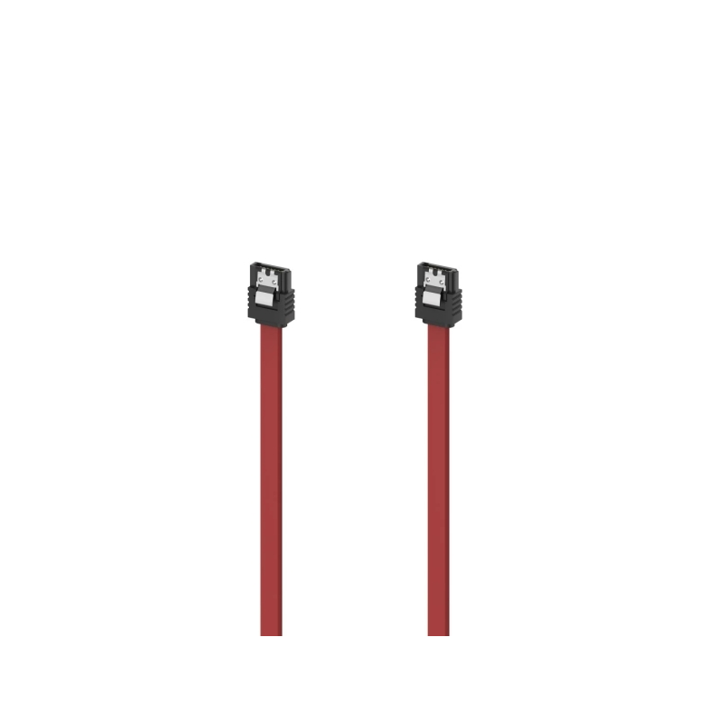 Câble de données Hama Essential SATA III - Vitesse jusqu'à 6 Gbit/s - Longueur 45 cm - Rouge