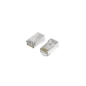 Hama Essential Pack de 10 connecteurs RJ45 - Cat 6A - Blindés - Vitesse jusqu'à 10 Gbit/s - Argent