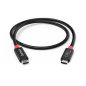 Câble USB-C mâle Hama Essential - Puissance maximale 240 W - Longueur 2 m - Vitesse jusqu'à 20 Gbit/s - Double blindage - Noir