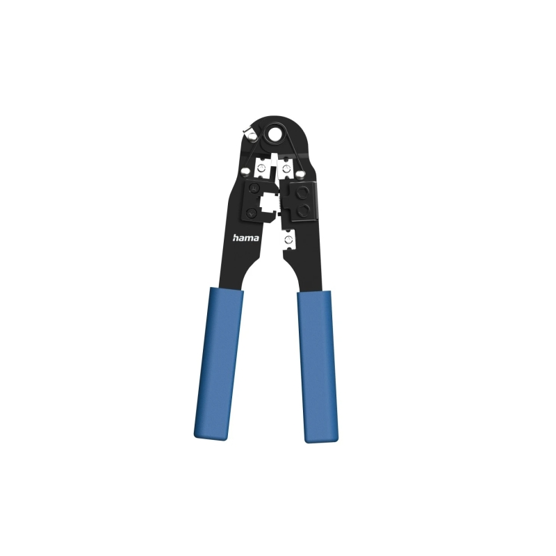 Pince à sertir RJ45 Hama Essential - Métal - Lames de coupe - Bleu et noir