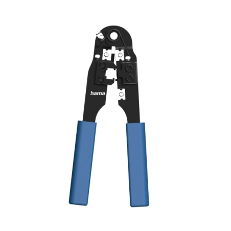 Pince à sertir RJ45 Hama Essential - Métal - Lames de coupe - Bleu et noir