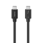 Câble USB-C mâle Hama Essential - Longueur 1 m - Vitesse jusqu'à 80 Gbit/s - Double blindage - Noir