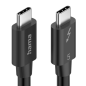 Câble USB-C mâle Hama Essential - Longueur 1 m - Vitesse jusqu'à 80 Gbit/s - Double blindage - Noir