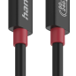 Câble USB-C mâle Hama Essential - Puissance maximale 240 W - Longueur 1 m - Vitesse jusqu'à 80 Gbit/s - Double blindage - Noir