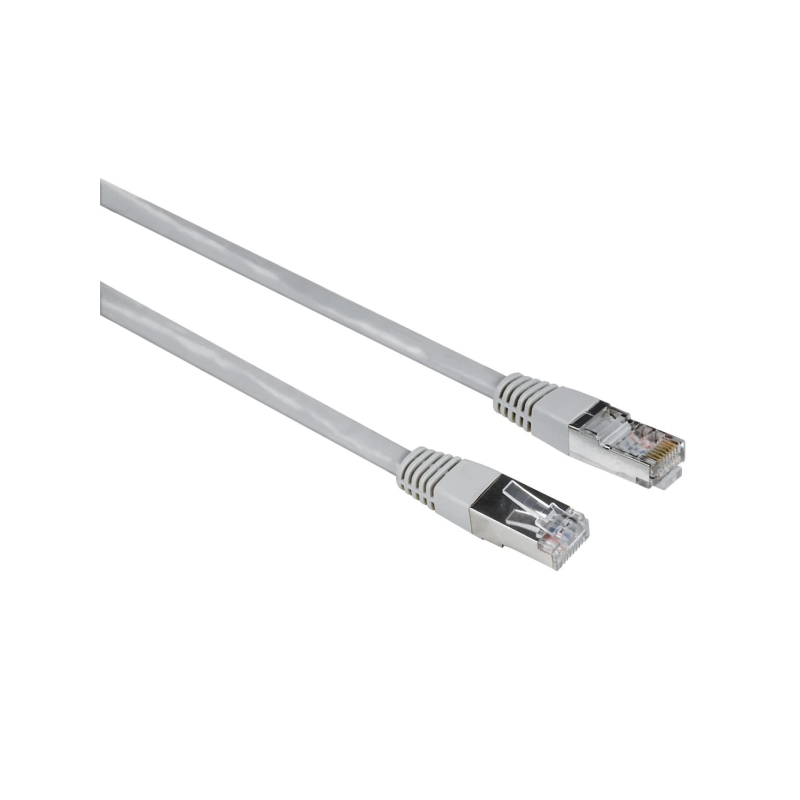 Câble réseau Hama Entry UTP RJ45 Cat-5e - Longueur : 1,5 m - Vitesse jusqu'à 1 Gbit/s - Blindé - Gris