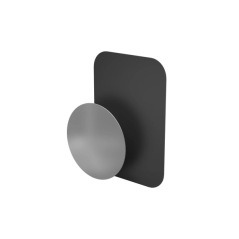 Plaque magnétique Hama pour support magnétique de smartphone - Poids maximal : 700 g - Noir et argent