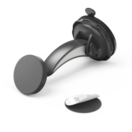 Support magnétique Hama pour smartphone - Ventouse pour pare-brise - Noir
