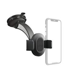 Support de voiture Hama Move pour smartphones - Ventouse pour pare-brise - Compatible avec les appareils de 5,5 à 8,5 cm de larg