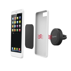Support de voiture Hama pour smartphone - Magnétique - Fixation sur la grille d'aération - Universel - Noir