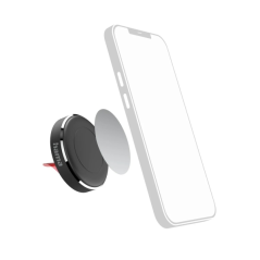 Support magnétique Hama pour smartphone - Fixation sur grille d'aération - Noir