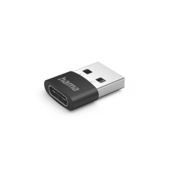 Lot de 3 adaptateurs USB Hama - USB-A mâle - USB-C mâle - Vitesse jusqu'à 480 Mbit/s - Couleur noire