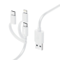 Câble de charge USB 3-en-1 Hama - Connecteurs interchangeables - Longueur : 1 m - USB-A - USB-C - Micro-USB - Lightning - Vitess