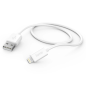 Câble de charge Hama - USB-A mâle - Lightning - Longueur 1 m - Blanc