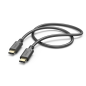 Câble USB-C mâle Hama - Puissance maximale 60 W - Longueur 1,5 m - Vitesse jusqu'à 480 Mbit/s - Plaqué or - Noir